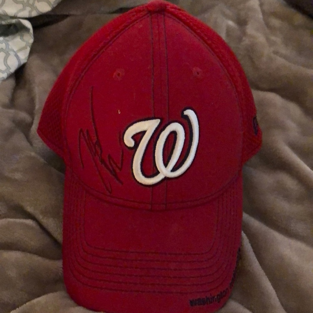 Washington W hat autographed by John Wall Wizards